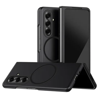 Für Samsung Galaxy Z Fold8 Magnetische Hülle-Skin-Touch Matt Harte PC-Handyhülle - Schwarz