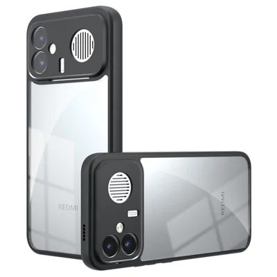Coque pour Xiaomi Redmi K90 Max 5G, housse de protection anti-chute en TPU + PC - Transparent