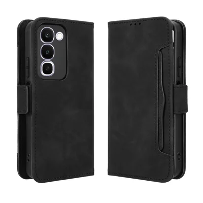 Futerał skórzany do Realme C100 4G z portfelem i wieloma slotami na karty - Czarny