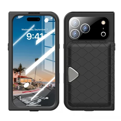 SHELLBOX для iPhone 17 Pro Max Водонепроницаемый чехол IP68 2 м Ударопрочный чехол с ремешком — Черный