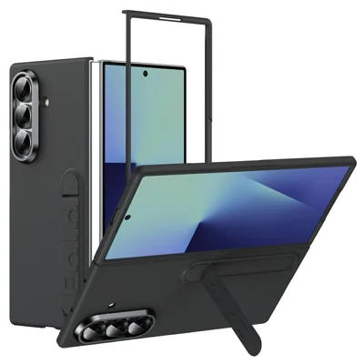 For Samsung Galaxy Z Fold8 Ultra Case Kickstand Hard PC Phone Cover (without Screen Protector) - Black