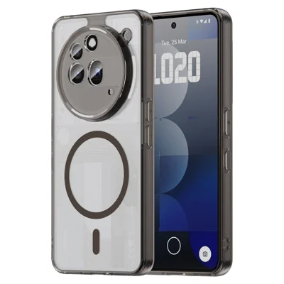 Bulk Purchasing For Nothing Phone (3a) Pro  Magnetic Case TPU Acrylic Phone Back Cover Anti Yellowing - Black