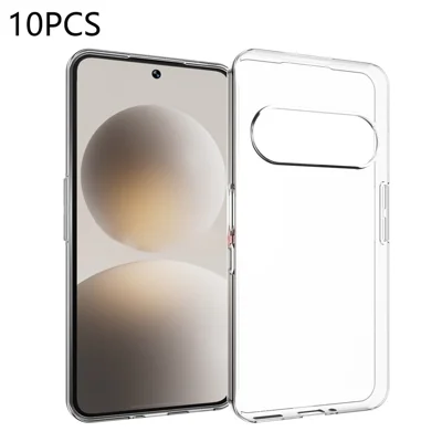 10Pcs   /   Pack For Natural AI Phone Case Watermark Free TPU Protective Phone Cover - Transparent