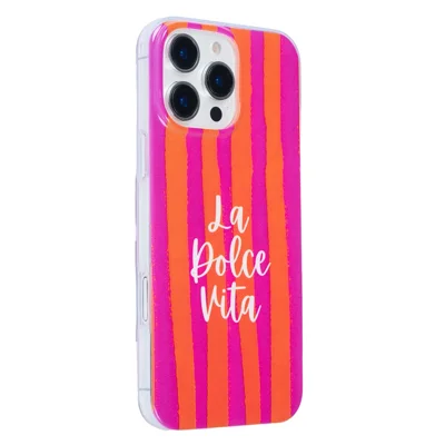 Für iPhone 11 Hülle Heat-Transfer Gestreift Muster Weich TPU Kratzfeste Handyhülle - Rose