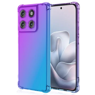Cover per Motorola Edge 70 Fusion+ 5G / 70 Fusion 5G, Custodia Antiurto in TPU con Design a Gradiente, Colore Viola/Blu