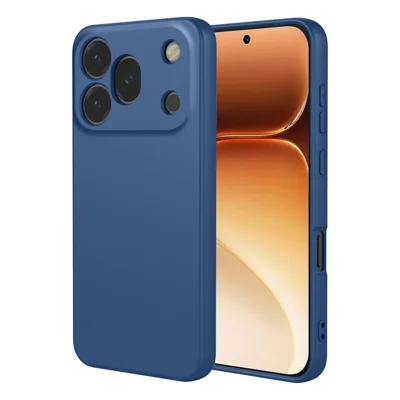 Coque pour Honor 600 Pro 5G, effet silicone liquide, en TPU souple, housse de protection pour téléphone - Bleu