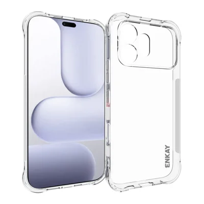  HAT PRINCE für Motorola Edge (2026) ENKAY Transparente Handyhülle Stoßfest Rutschfeste TPU Hülle - Transparent