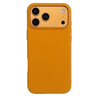  Voor iPhone 17 Pro Max Magnetische Hoes Matte Structuur Anti-vingerafdruk Stootvaste PC + TPU Telefoonhoes - Oranje