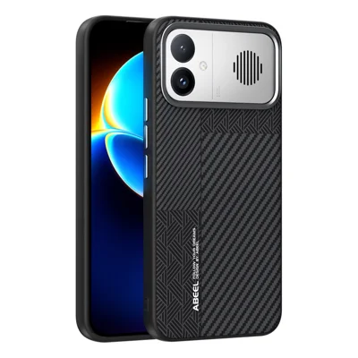 ABEEL pour Xiaomi Redmi K90 Max 5G Étui Magnétique PC + TPU + Alliage d'Aluminium + Cuir PU Étui Arrière Fin - Texture 3