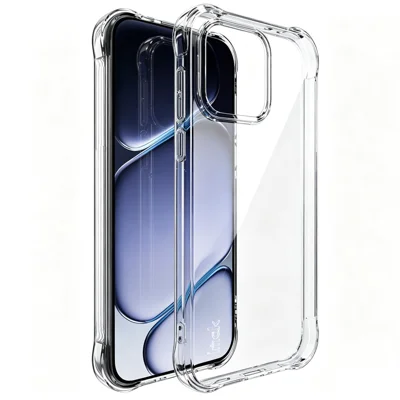 IMAK voor OnePlus Nord CE6 5G hoesje TPU telefoonhoesje Airbag Schokbestendige Bescherming - Transparant