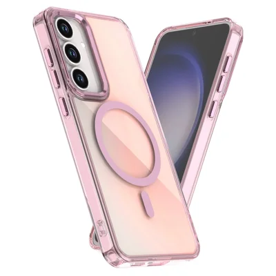 Für Samsung Galaxy S26 FE Magnetisches Case Farbwechselnde TPU Handyhülle - Pink