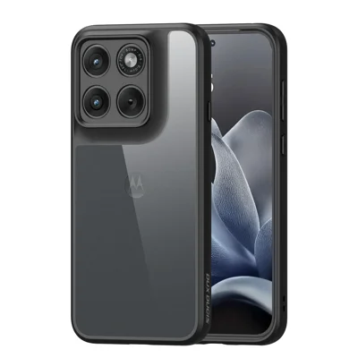 DUX DUCIS für Motorola Edge (2026) Aimo Series PC + TPU Transparenter Handyhülle (REACH-Zertifizierung) – Schwarz