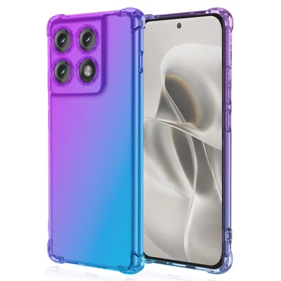 Obudowa do Motorola Edge 70 Pro 5G, kolor gradientowy, z tworzywa TPU, odporna na upadki - fioletowa / niebieska