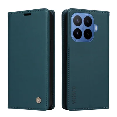  YIKATU for Xiaomi 17T YK-001 Phone Cases Magnetic Closure PU Leather Mobile Cover - Green