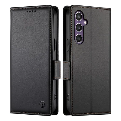 Für Samsung Galaxy S26 FE Standtasche aus PU-Leder Brieftasche-Handyhülle - Schwarz