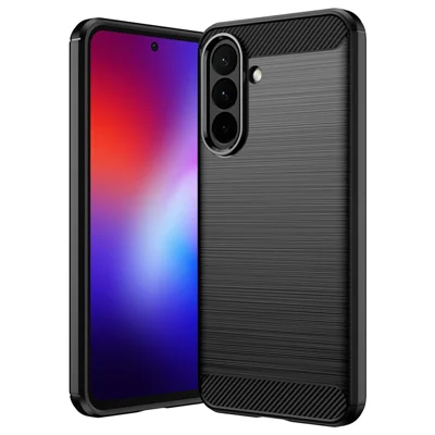 AMORUS Funda para Samsung Galaxy A27 con Textura de Fibra de Carbono, Protectora con Acabado Mate - Negra
