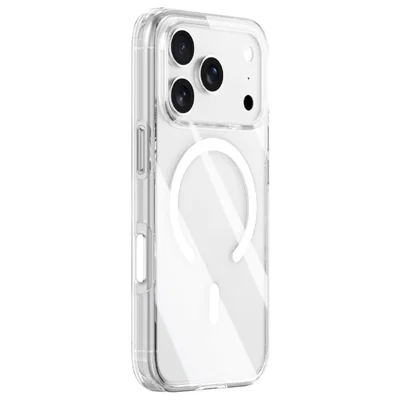 ZGA for iPhone 17 Pro Max Magnetic Case Clear PC TPU Shockproof Phone Cover Compatible with MagSafe - Transparent