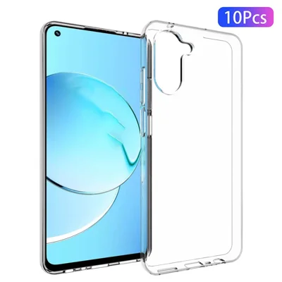 10 piezas / paquete para el Realme 10 4G, funda de teléfono de TPU transparente, protección a prueba de caídas sin marcas de agua en el interior