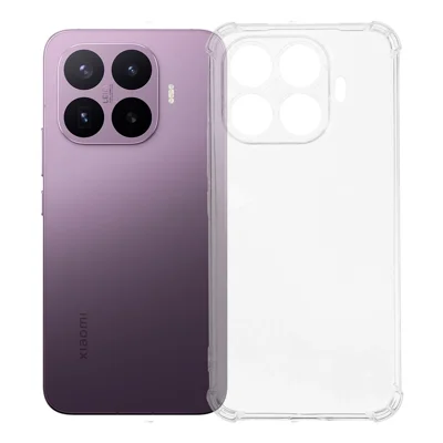 Coque TPU pour Xiaomi 17T Pro, coins renforcés, étui anti-chute - Transparent