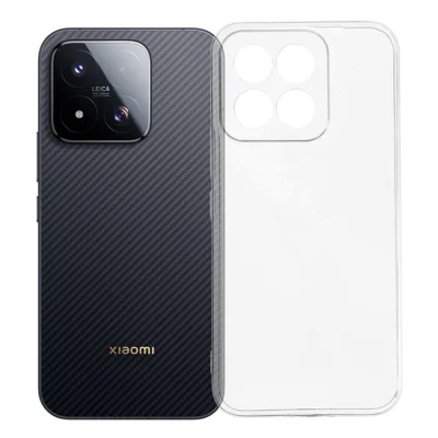Für Xiaomi 17 Max Rückseite Ultra-dünne flexible TPU-transparente Handyhülle - Transparent