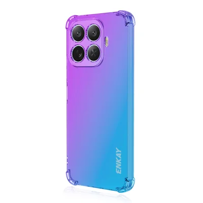 ENKAY für Xiaomi 17T Pro TPU Hülle - Verstärkte Ecken, Stoßfeste Handy-Rückenschale - Lila / Blau