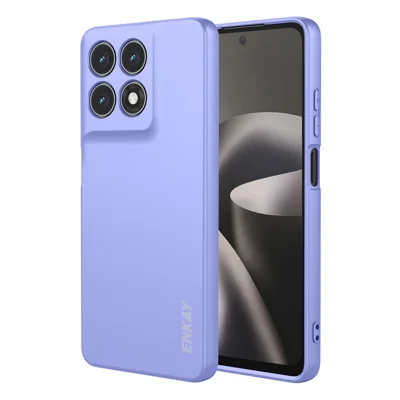  HAT PRINCE för Motorola Moto G37 Power 5G / Motorola Moto G47 5G / Motorola Moto G37 5G ENKAY Silikonfodral Rakt Kant Mobiltelefon Baklucka - Lila