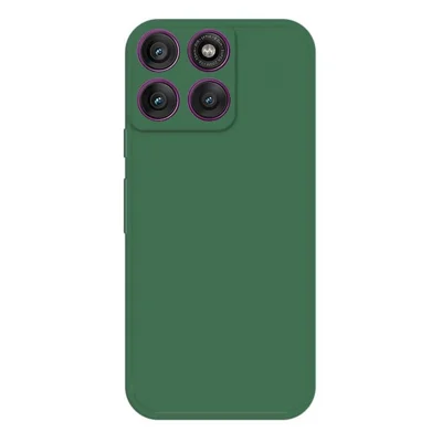 Funda TPU para Motorola Edge 60 Pro 5G, funda de protección con borde recto - Verde medianoche