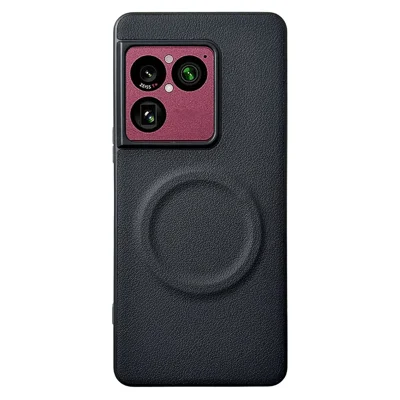 Magnetische hoes voor Sony Xperia 1 VIII PU-leer + TPU telefoonhoes - Zwart