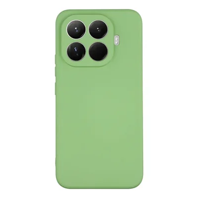 Coque pour Xiaomi 17T Pro, étui arrière en TPU souple anti-rayures avec doublure en fibre - Vert Matcha
