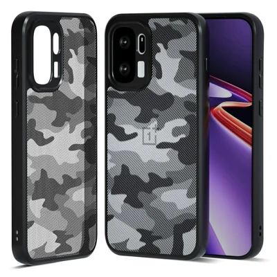 IBMRS Coque pour OnePlus Ace 6 Ultra 5G, Cadre en TPU Souple et Dos en PC Rigide, Étui Anti-Chute - Camouflage Artistique