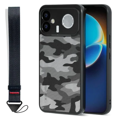 IBMRS Mobile Cover for Xiaomi Redmi K90 Max 5G Soft TPU + Hard PC Case with Wrist Strap (Precision Cutouts) - Artistic Camouflage