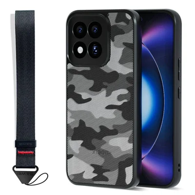 IBMRS Mobile Cover for Xiaomi 17 Max Soft TPU + Hard PC Case with Wrist Strap (Precision Cutouts) - Artistic Camouflage