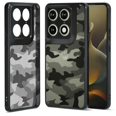 IBMRS til Motorola Edge 70 Ultra 5G / X70 Air Pro 5G Case, blød TPU ramme, hærdet PC bagside, anti-fald telefonbeskyttelse - Kunstnerisk camouflage