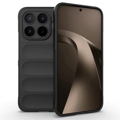 Capa de Telemóvel para Xiaomi 17T Pro, Anti-queda, Macia, em TPU, Capa Traseira Resistente - Preto