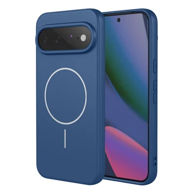 Capa Magnética para Google Pixel 11 Pro XL, Anti Queda, Capa Traseira Macia em TPU - Azul