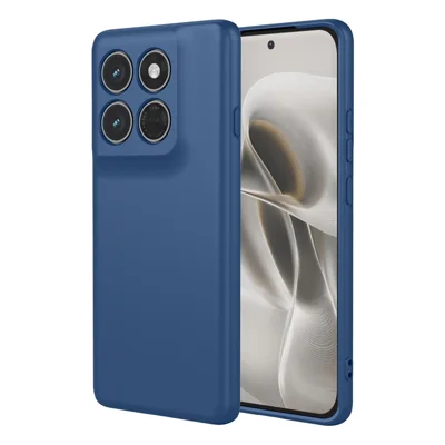 Folia na Motorola Edge 70 Pro 5G, folia z miękkiego tworzywa TPU o odczuciu silikonowym, ochronna obudowa na telefon - niebieska