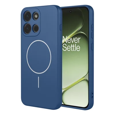 غطاء مغناطيسي لهاتف OnePlus Nord 6 5G مقاوم للسقوط مصنوع من مادة TPU لينة - أزرق