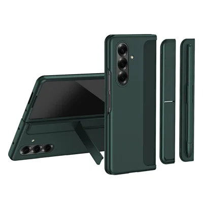For Samsung Galaxy Z Fold8 Ultra Case Kickstand Hard PC Slim Phone Cover with Stylus - Green