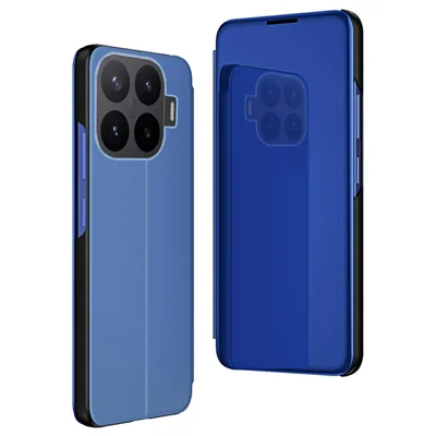 Pour Xiaomi 17T Pro Housse Pliable en Cuir avec Support Coque Protectrice Intégrale - Bleu