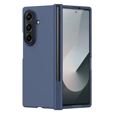 For Samsung Galaxy Z Fold8 Ultra Case Hinge Protection Hard PC Phone Cover with Screen Protector / Stylus - Blue