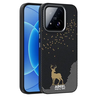 ABEEL لجهاز Xiaomi 17 Max غطاء مغناطيسي فائق النحافة من مادة PC وTPU، غطاء خلفي للهاتف - غزال