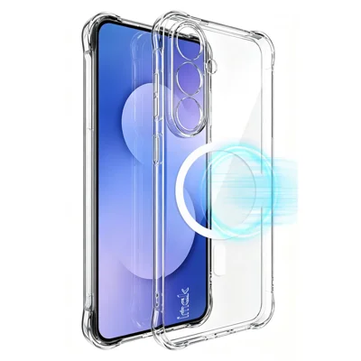 IMAK für Samsung Galaxy S26 FE Magnetische Hülle Luftkissen Stoßfest TPU Handytasche - Transparent
