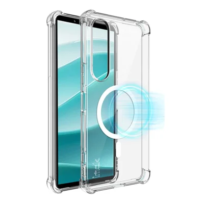 IMAK dla Sony Xperia 1 VII Etui Magnetyczne Airbag Ochrona przed Uderzeniami Pokrowiec TPU - Przezroczysty