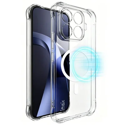 IMAK na Xiaomi 17T Pro Obudowa Magnetyczna Airbag Ochrona Przeciwwstrząsowa TPU - Przezroczysta