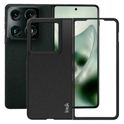 IMAK Ruiyi Series для Motorola Razr Fold 5G чехол с текстурой под углеродное волокно из искусственной кожи и поликарбоната