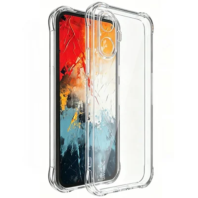 IMAK For TCL K70 Nxtpaper 5G Case TPU Phone Cover Airbag Shockproof Protection - Transparent