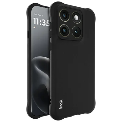 IMAK Für Motorola Edge (2026) Tasche TPU Handyhülle Airbag Stoßfest Schutz - Matt Schwarz