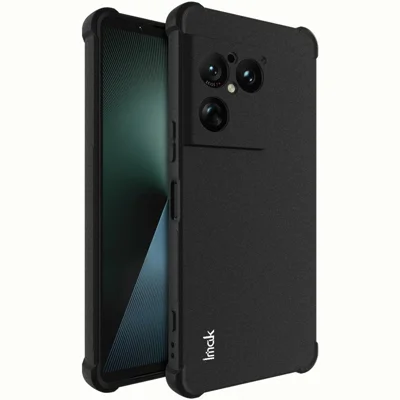 IMAK per Sony Xperia 1 VIII Custodia TPU Cover per Telefono Airbag Protettiva Antiurto - Nero Opaco