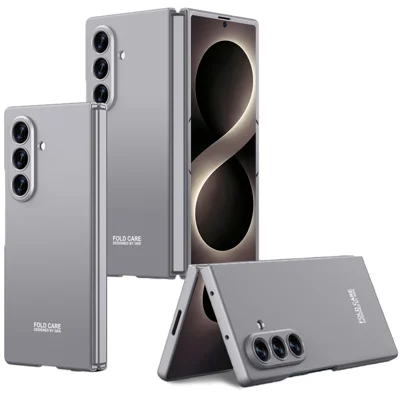 GKK Para Samsung Galaxy Z Fold8 Ultra Capa Anti-choque em PC Rígido Capa para Telemóvel Dobrável (Sem Filme para Ecrã Frontal) - Cinza