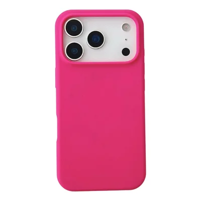 For iPhone 18 Pro Case Kompatibel med MagSafe Flydende Silikone Telefon Bagdæksel - Rose